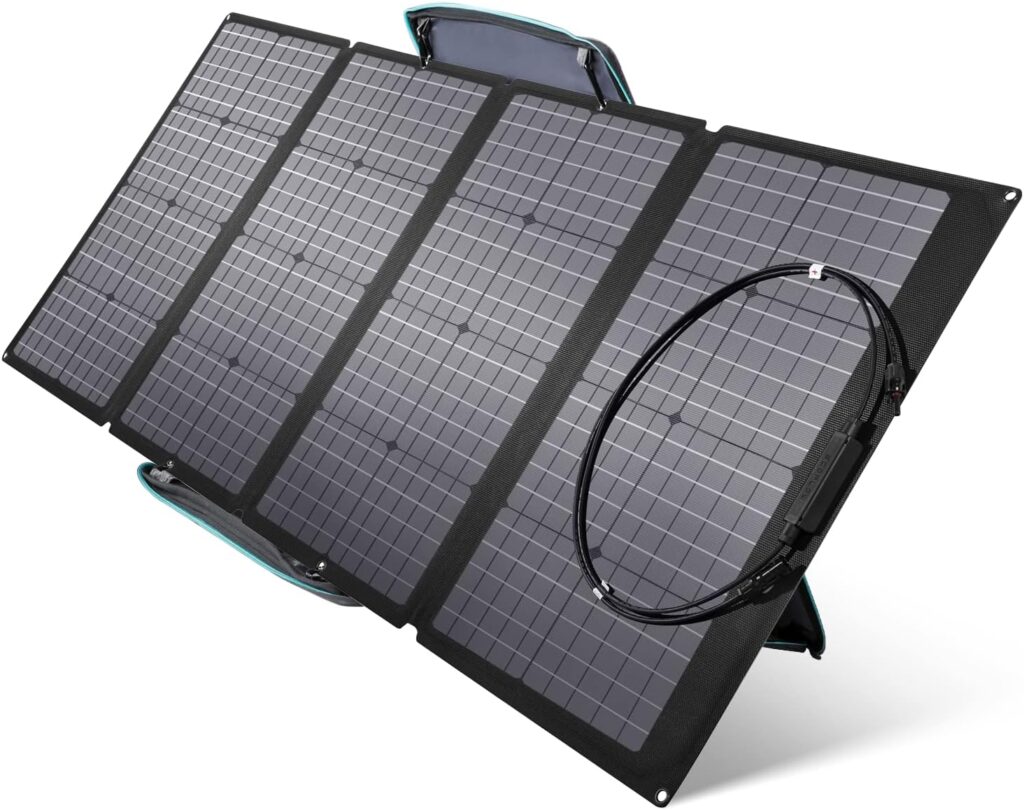 EF ECOFLOW 160 Watt Portable Solar Panel / Specs Pros & Cons